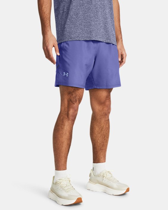 Men's UA Launch Elite 2-in-1 7'' Shorts, Purple, pdpMainDesktop image number 0